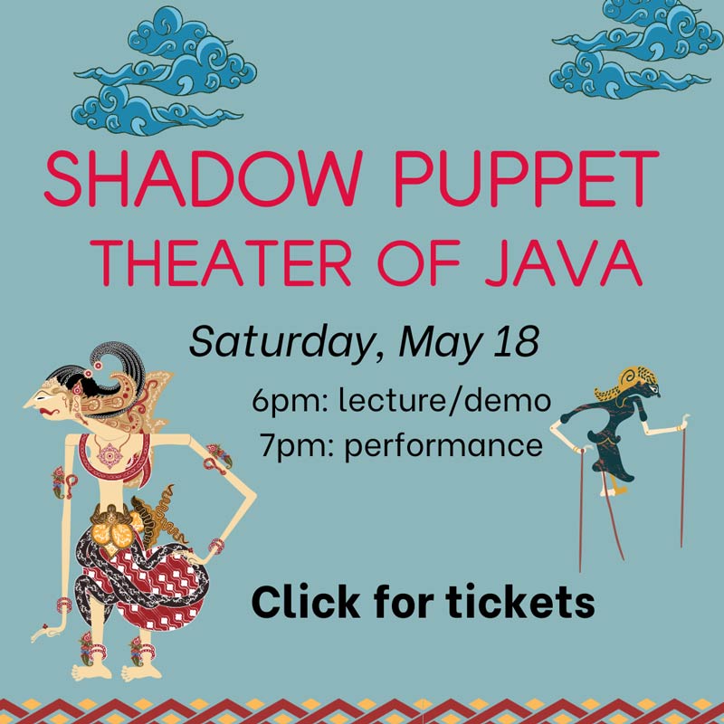 click to purchase tickets to the Shadow Puppet Theater of Java